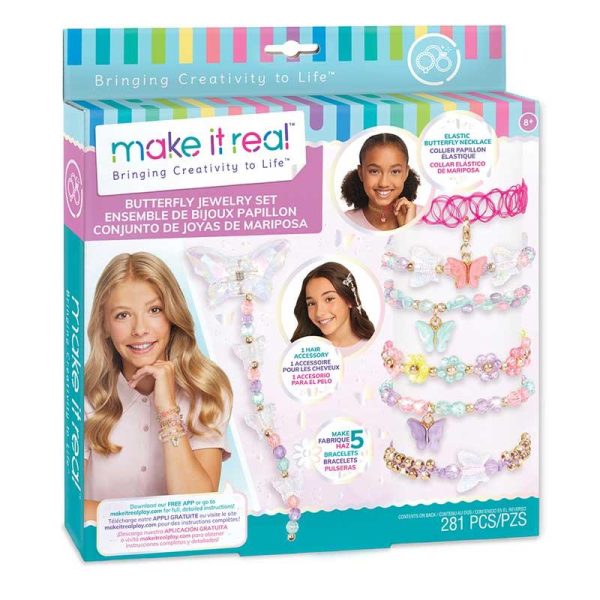 Make It Real Butterfly Jewelry Set - Σετ Κατασκευής Κοσμημάτων 'Πεταλούδες'