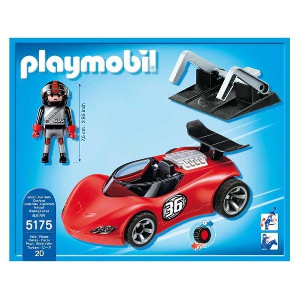 Playmobil Sports & Action 5175: Red Racing Turbo Αγωνιστικό Αυτοκίνητο Pull Back (2012)