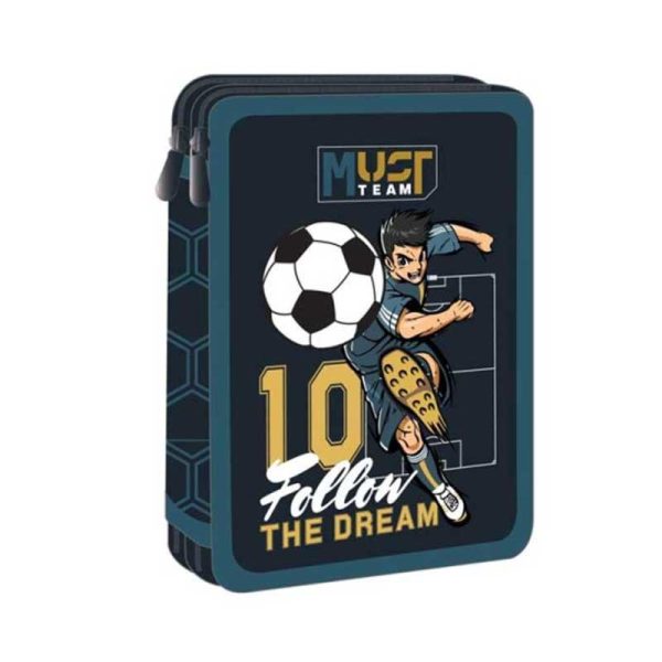 MUST Team 'Football' Κασετίνα Ποδόσφαιρο Διπλή Γεμάτη