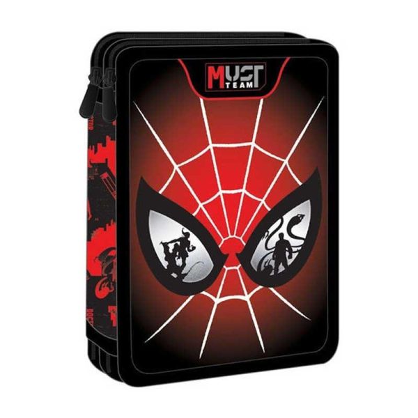 MUST Team Marvel 'Spider-Man Eyes' Κασετίνα Διπλή Γεμάτη