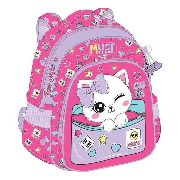 MUST Team Lovely More Cat - Σχολική Τσάντα Πλάτης Νηπίου