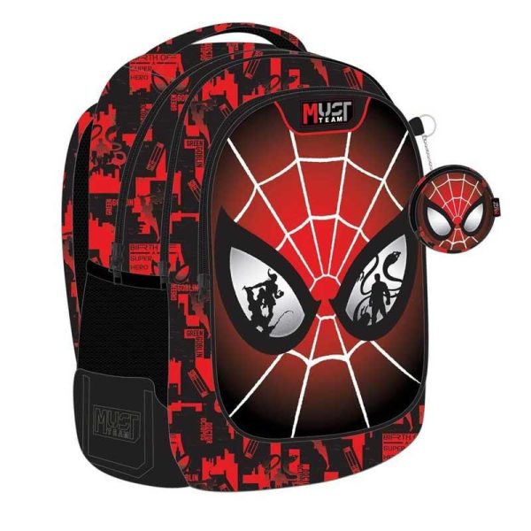 MUST Team Marvel Spider-Man Eyes - Σχολική Τσάντα Πλάτης Δημοτικού