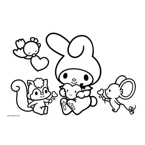 My Melody Μπλόκ Ζωγραφικής 22x33cm 40Φυλλο με Αυτοκόλλητα