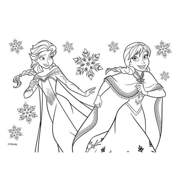 Disney Frozen Μπλόκ Ζωγραφικής 22x33cm 40Φυλλο με Αυτοκόλλητα