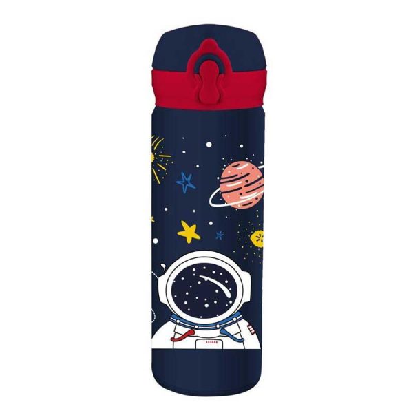 MUST Space - Παιδικό Παγούρι Θερμός Ανοξείδωτο Με Καλάμακι 500ml