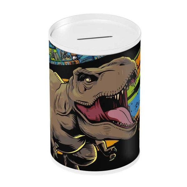 Jurassic World T-Rex Κουμπαράς Μεταλλικός 10x15cm