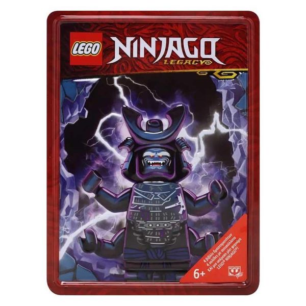 Lego Ninjago Gift Box - Μεταλλικό Κουτί με Φιγούρα Γκάρμαντον, 4 Βιβλία & Αυτοκόλλητα