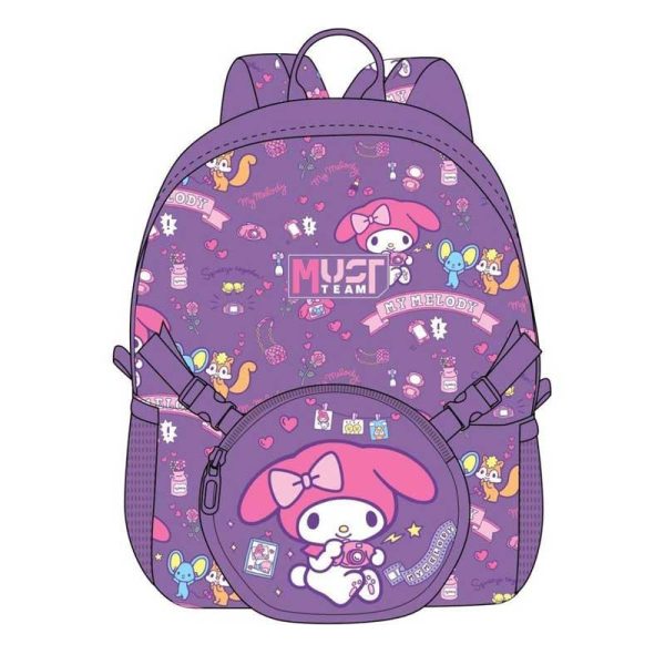 MUST My Melody Σχολική Τσάντα Πλάτης Νηπίου 33εκ. με Αποσπόμενο Τσαντάκι Μέσης & Ώμου
