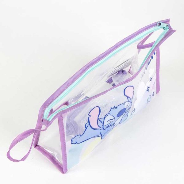 Cerda Disney Stitch - Διάφανο Νεσεσέρ με Πετσέτα & Βούρτσα Μαλλιών